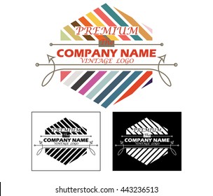 vintage sign, retro logo