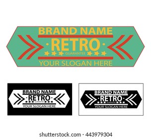 vintage sign, retro logo