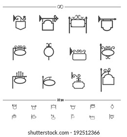 vintage signage.vector eps10