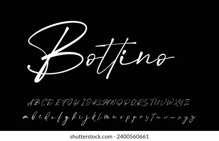 vintage signature organic handwriting text effect font style