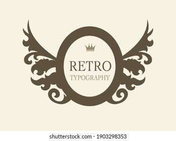 Vintage signs and elements on white background. Classical vintage and retro elements, vector illustration