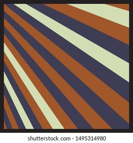 Vintage silk scarf pattern with diagonal lines 