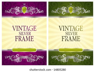 Vintage silver frames