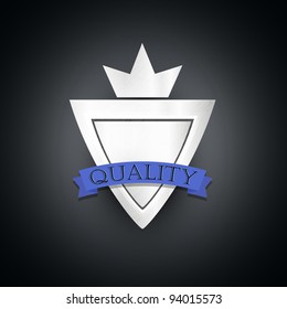 Vintage Silver Styled Quality Label