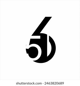 Diseño de logotipo abstracto simple 65D de Antiguas.