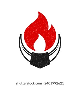 vintage and simple barbeque logo