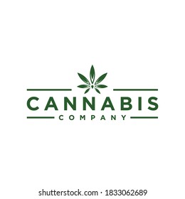 kreative, einfache Cannabis-Logo-Design-Idee