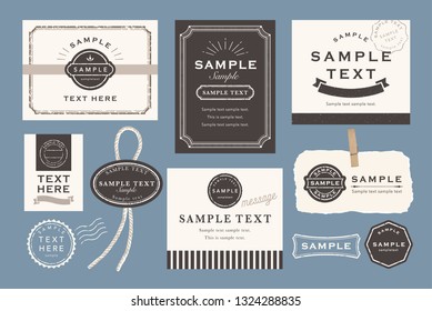 vintage simple cards