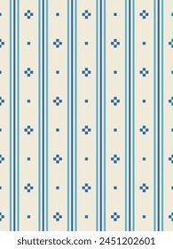 Vintage simple folk seamless pattern design. Vector illustration.