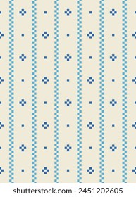 Vintage simple folk seamless pattern design. Vector illustration.