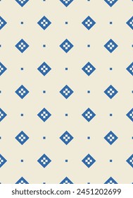 Vintage simple folk seamless pattern design. Vector illustration.