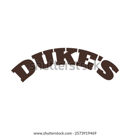 vintage simple wordmark dukes word logo design graphic vector illustrations