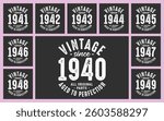 Vintage since 1940 all original parts aged to perfection