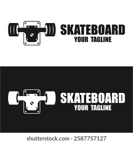 Vintage skateboarding logo, skateboarding shop, skateboarding club. suitable for brand, apparel, badge, emblem, shop, clothes, sticker, t-shirt design