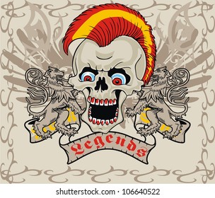 vintage skull