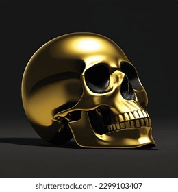 vintage skull face art design illustration