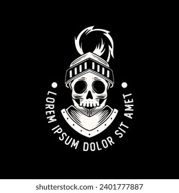 vintage skull icon, skull logo illustration