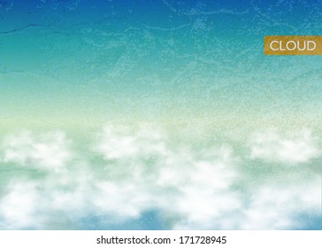 Vintage Sky background. Clouds