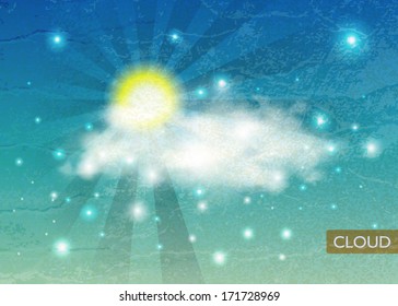 Vintage Sky background. Clouds