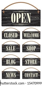 Vintage Slate Signs and Web Buttons