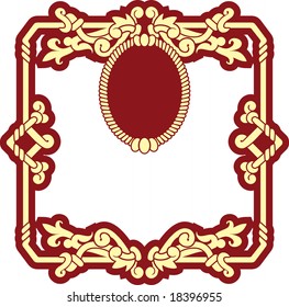 vintage slavonic style frame