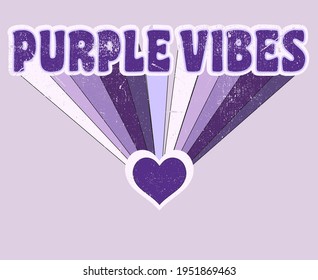 Vintage slogan illustration with pastel colors rainbow - Retro groovy hippie graphic text vector print for girl t shirt and sticker.