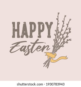 vintage slogan typography happy easter for t shirt design
