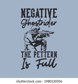 vintage slogan typography negative ghost rider the pettern is full for t shirt design