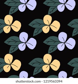 vintage small flowers seamless pattern good for baby, children, and kids. Hand drawn colorful background vector illustration cute drawing.