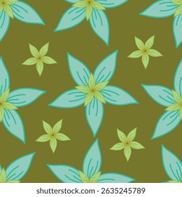 vintage small flowers seamless pattern