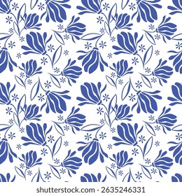 vintage kleine blumen nahtloses muster