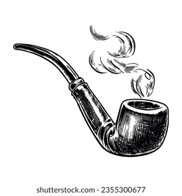 https://image.shutterstock.com/image-vector/vintage-smoking-pipe-oldfashioned-cigarette-260nw-2355300677.jpg