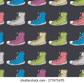 vintage sneakers background