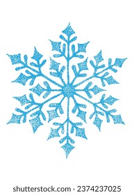 Vintage snowflakes, dotwork style vector illustration, Christmas picture, for design and decor