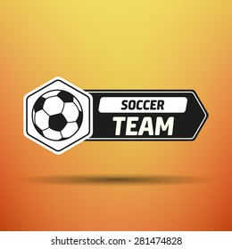 Vintage Soccer Label