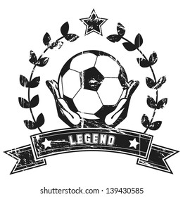 Vintage soccer poster
