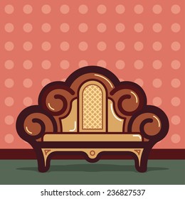 Vintage Sofa Background