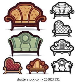 Vintage Sofa Icon