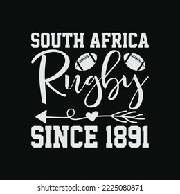 Vintage South Africa Rugby Since 1891 svg