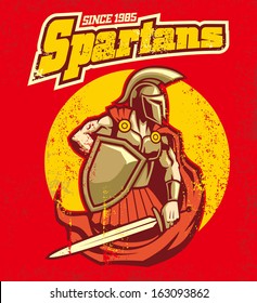 vintage spartan poster