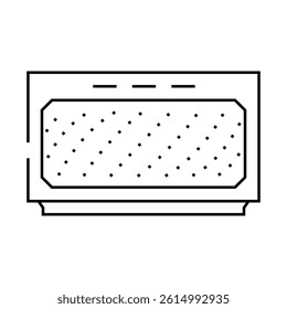 vintage speaker retro music line icon vector. vintage speaker retro music sign. isolated contour symbol black illustration