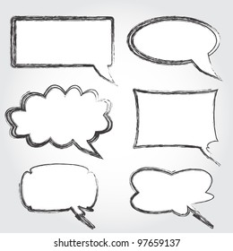 Vintage speech bubbles