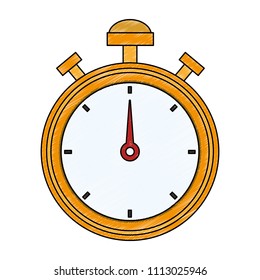 Vintage sport chronometer scribble
