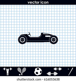 Vintage sport racing car.