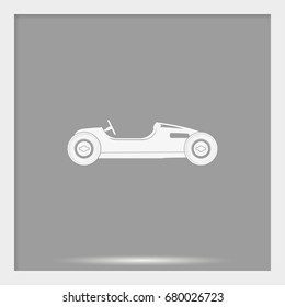 Vintage sport racing car.