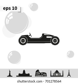 Vintage sport racing car.