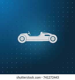 Vintage sport racing car.