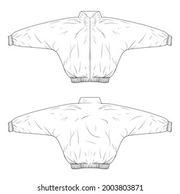 Vintage Sport wear outline drawing vector, Vintage Sport wear in a sketch style.