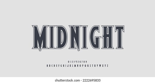 Vintage sports alphabet letters Font. Minimal modern urban fonts for logo, brand etc. Typography vector illustration