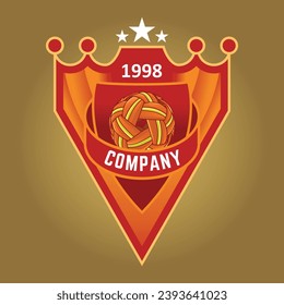 VINTAGE SPORTS CLUB LOGO ILLUSTRATION